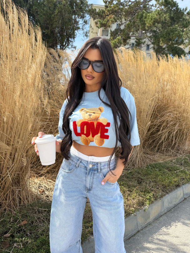 Tricou Bruno Relax Baby Blue