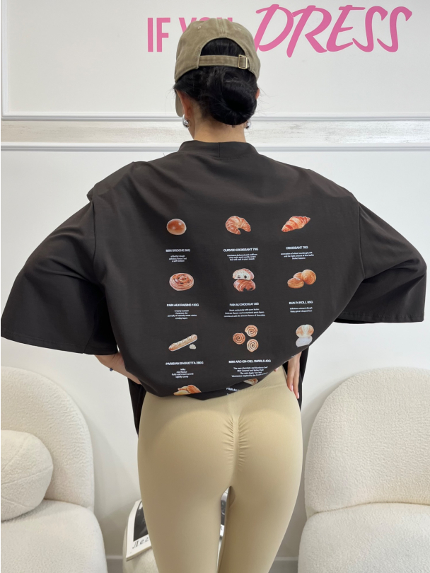 Tricou Croissant Dark Chocolate