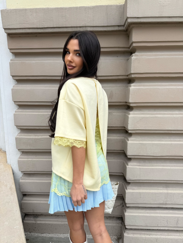 Tricou Kaela Butter Yellow