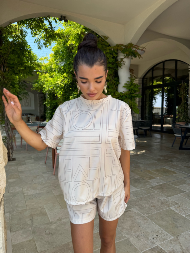 Tricou Minimal Crush Latte