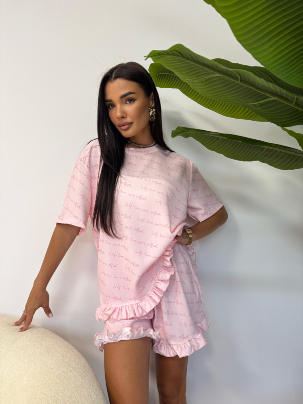 Tricou Self Love Baby Pink