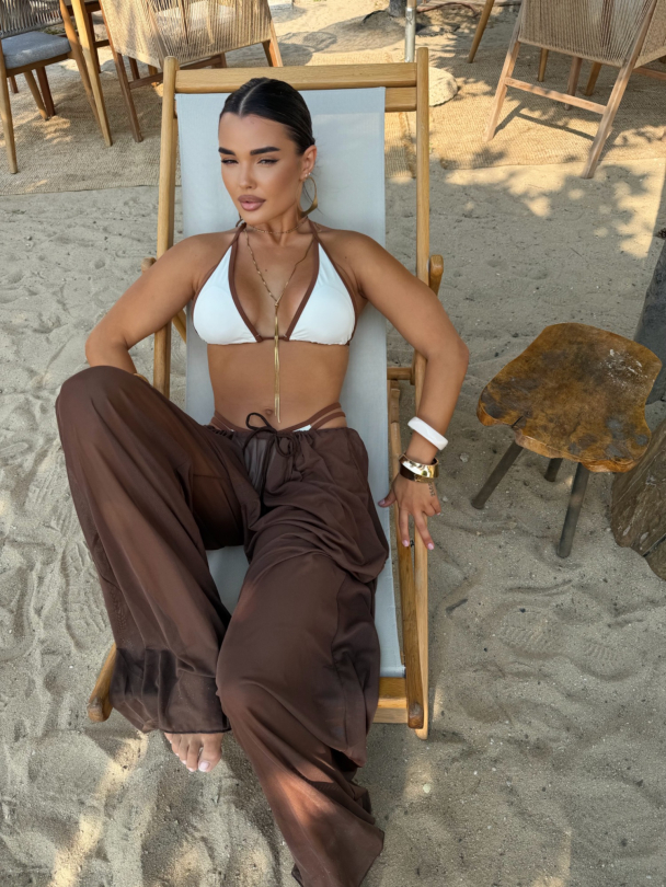 Set de costum de baie și pantaloni De Russie Chocolate