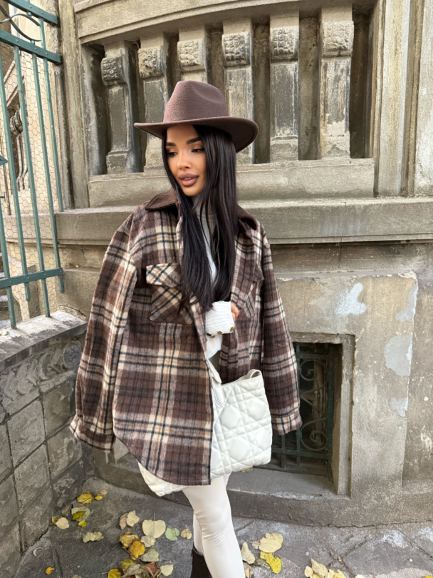 Cămașă matlasată  Bold Chocolate