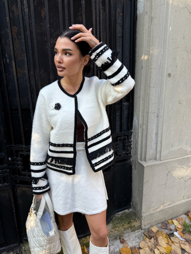 Cardigan Averiel White