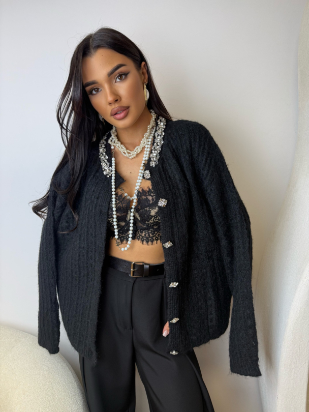 Cardigan Femmes Black