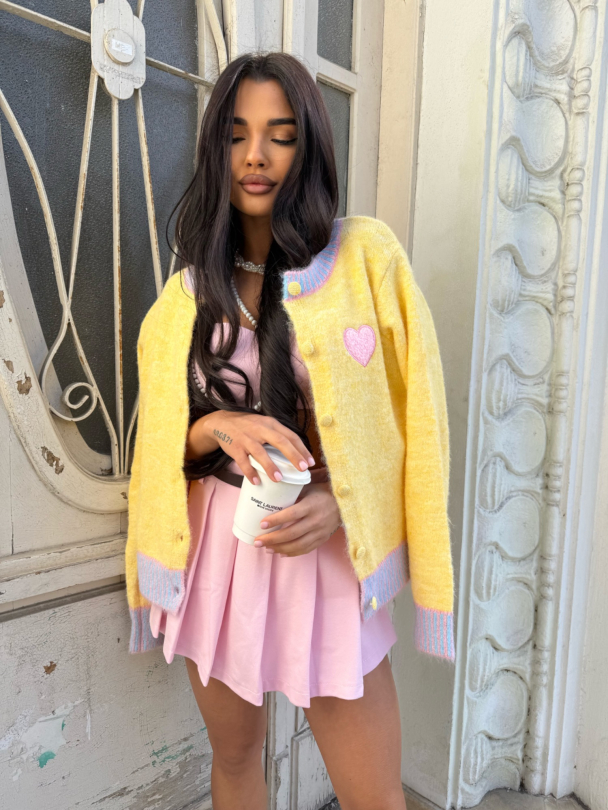 Cardigan Lavs Butter Yellow